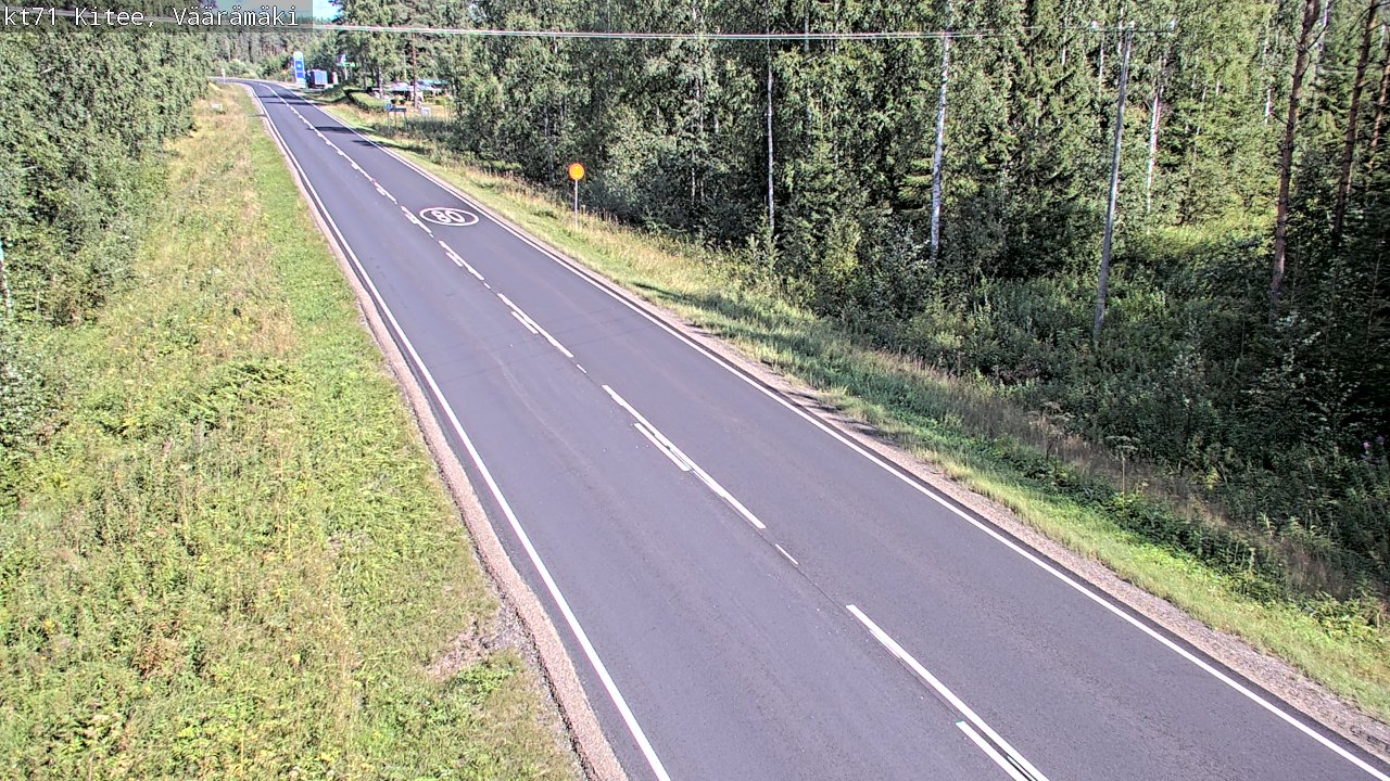 Kelikamerat Kuva Tie 71 Kitee, Väärämäki, Kitee, Pohjois-Karjala