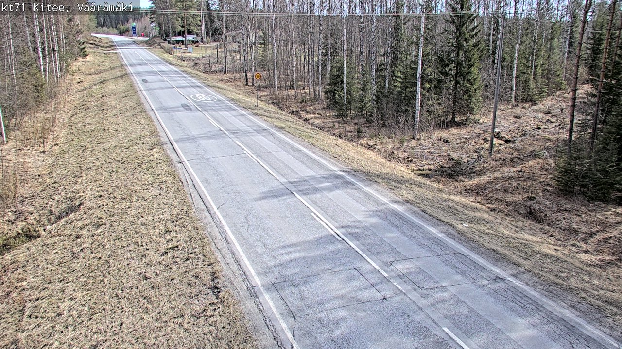 Kelikamerat Kuva Tie 71 Kitee, Väärämäki, Kitee, Pohjois-Karjala