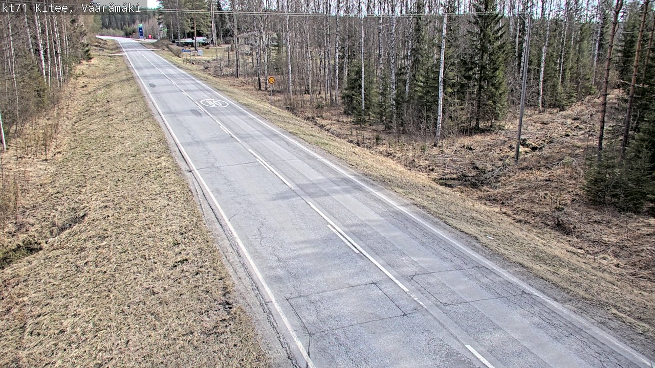 Kelikamerat Kuva Tie 71 Kitee, Väärämäki, Kitee, Pohjois-Karjala