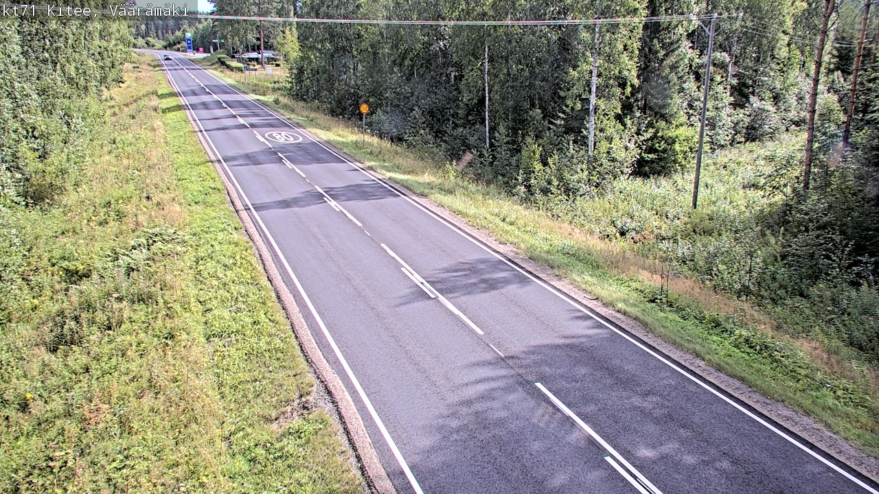 Weather Camera Image Road 71 Väärämäki, Kitee, Pohjois-Karjala
