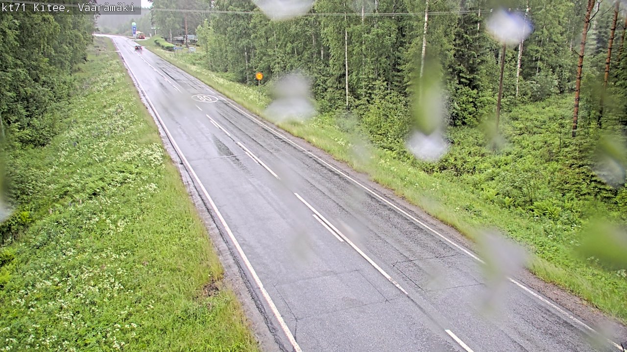 Kelikamerat Kuva Tie 71 Kitee, Väärämäki, Kitee, Pohjois-Karjala