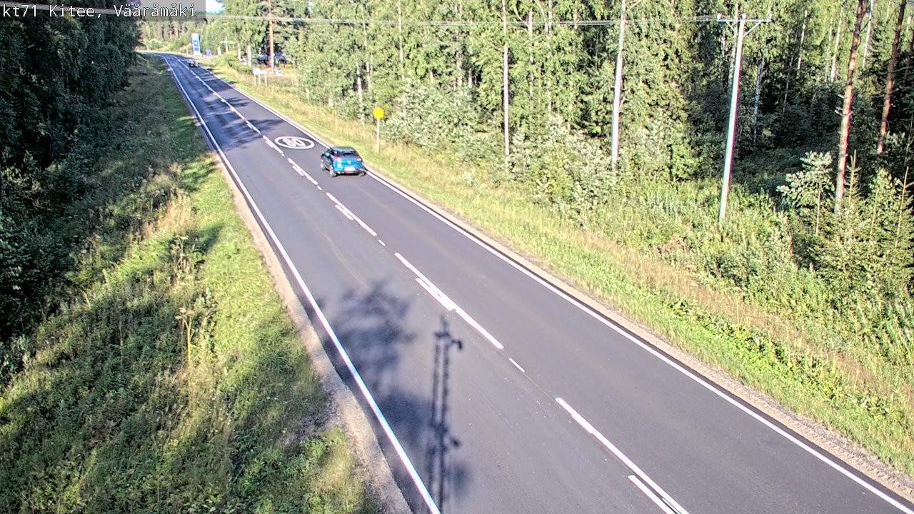 Kelikamerat Kuva Tie 71 Kitee, Väärämäki, Kitee, Pohjois-Karjala