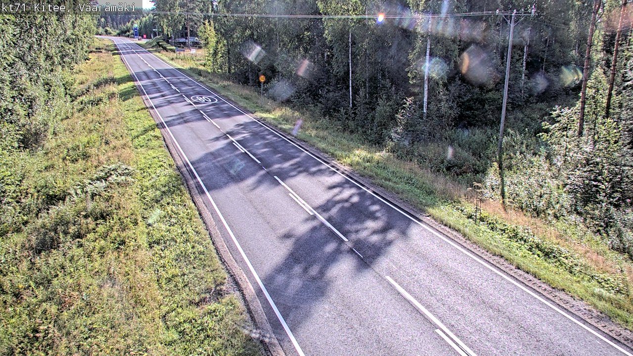 Weather Camera Image Road 71 Väärämäki, Kitee, Pohjois-Karjala