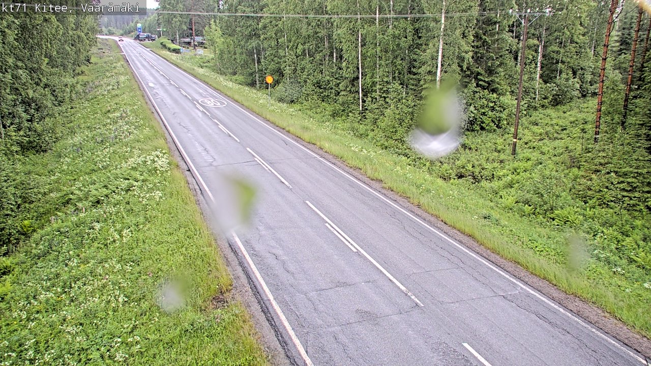 Weather Camera Image Väg 71 Väärämäki, Kitee, Pohjois-Karjala