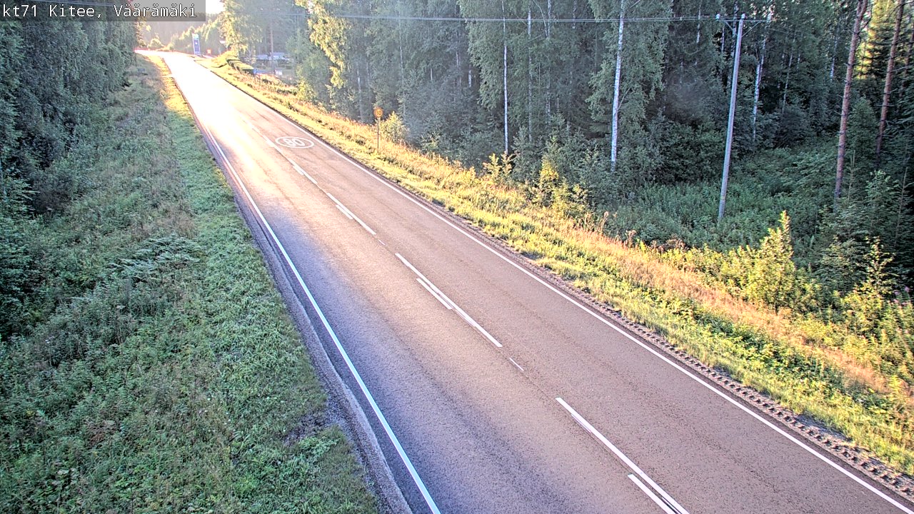 Kelikamerat Kuva Tie 71 Kitee, Väärämäki, Kitee, Pohjois-Karjala