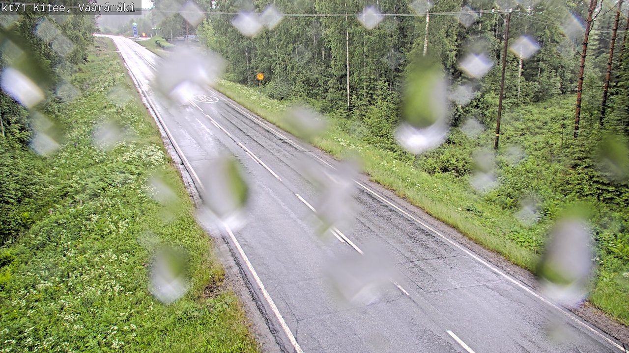 Weather Camera Image Road 71 Väärämäki, Kitee, Pohjois-Karjala