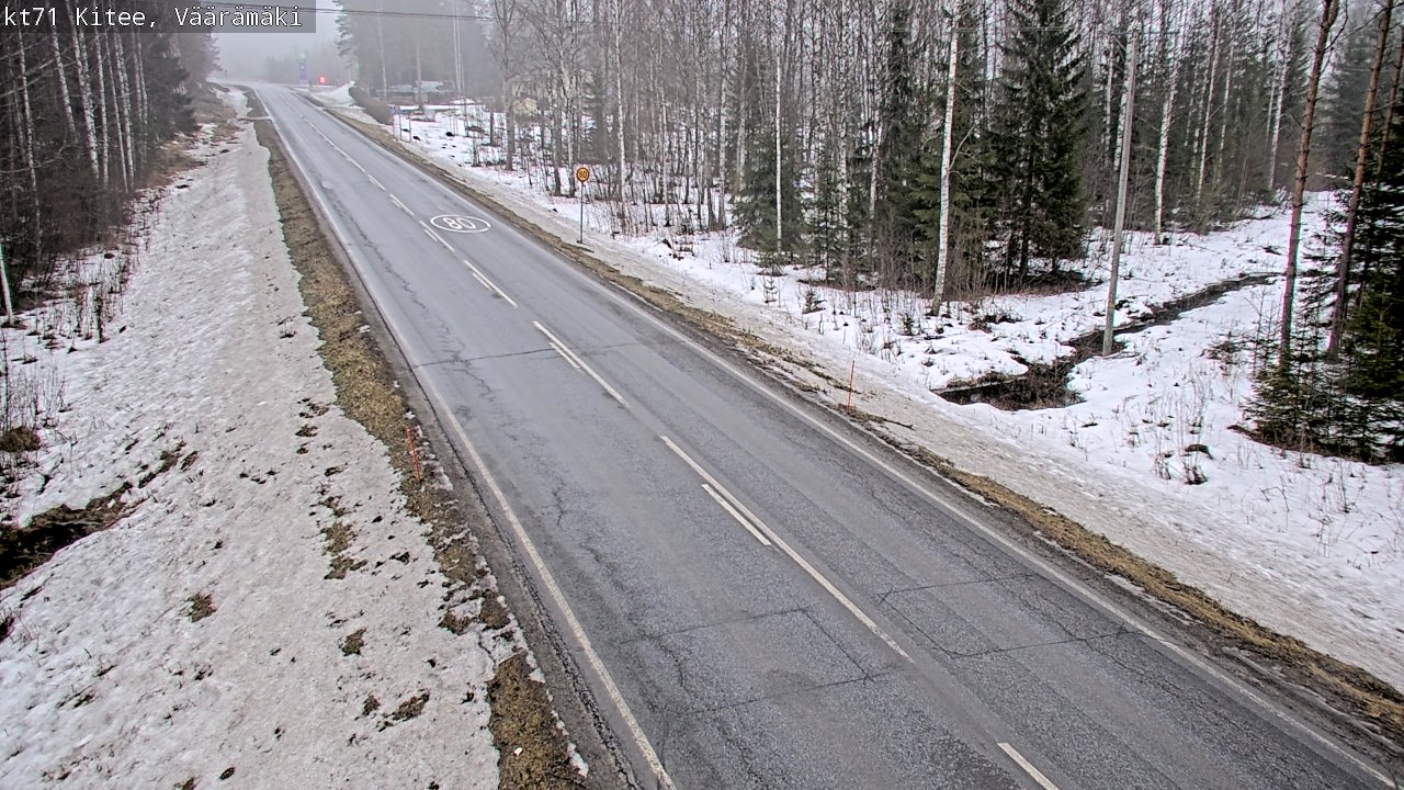 Weather Camera Image Road 71 Väärämäki, Kitee, Pohjois-Karjala