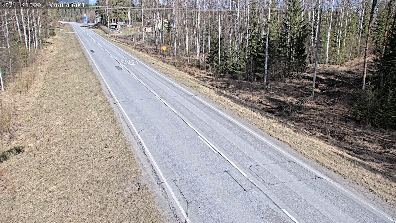 Kelikamerat Kuva Tie 71 Kitee, Väärämäki, Kitee, Pohjois-Karjala