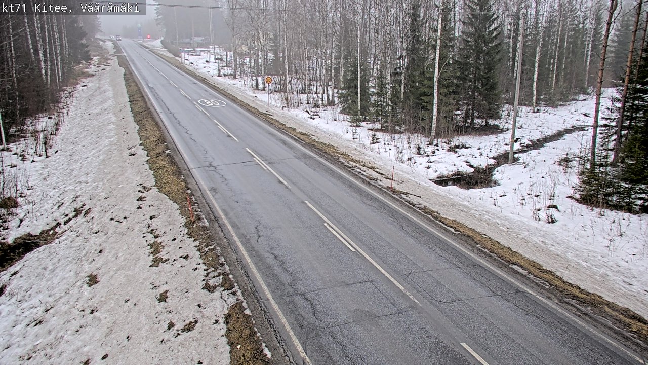 Kelikamerat Kuva Tie 71 Kitee, Väärämäki, Kitee, Pohjois-Karjala