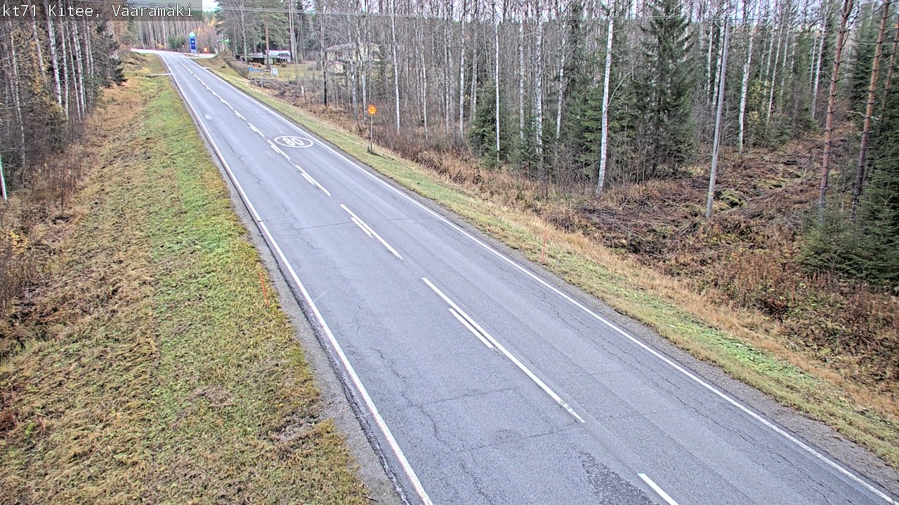 Kelikamerat Kuva Tie 71 Kitee, Väärämäki, Kitee, Pohjois-Karjala