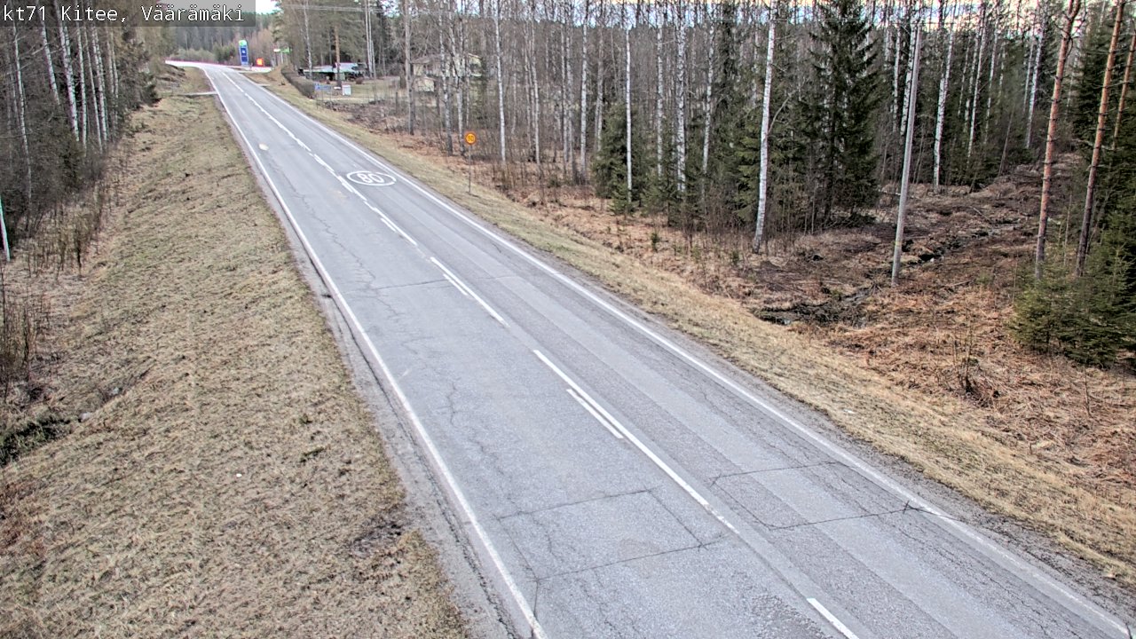 Weather Camera Image Road 71 Väärämäki, Kitee, Pohjois-Karjala