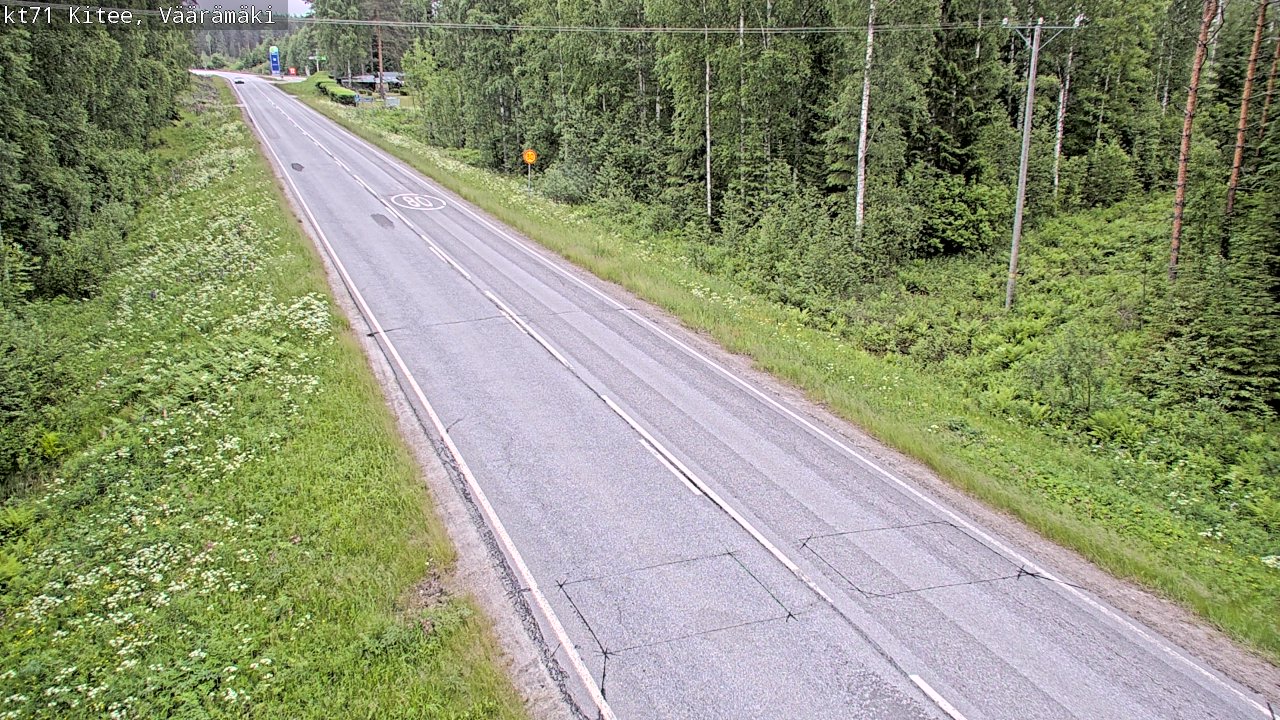 Kelikamerat Kuva Tie 71 Kitee, Väärämäki, Kitee, Pohjois-Karjala