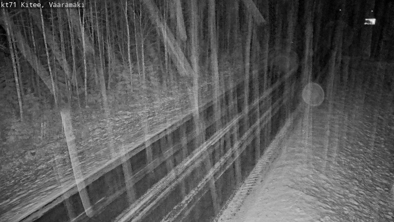 Weather Camera Image Väg 71 Väärämäki, Kitee, Pohjois-Karjala