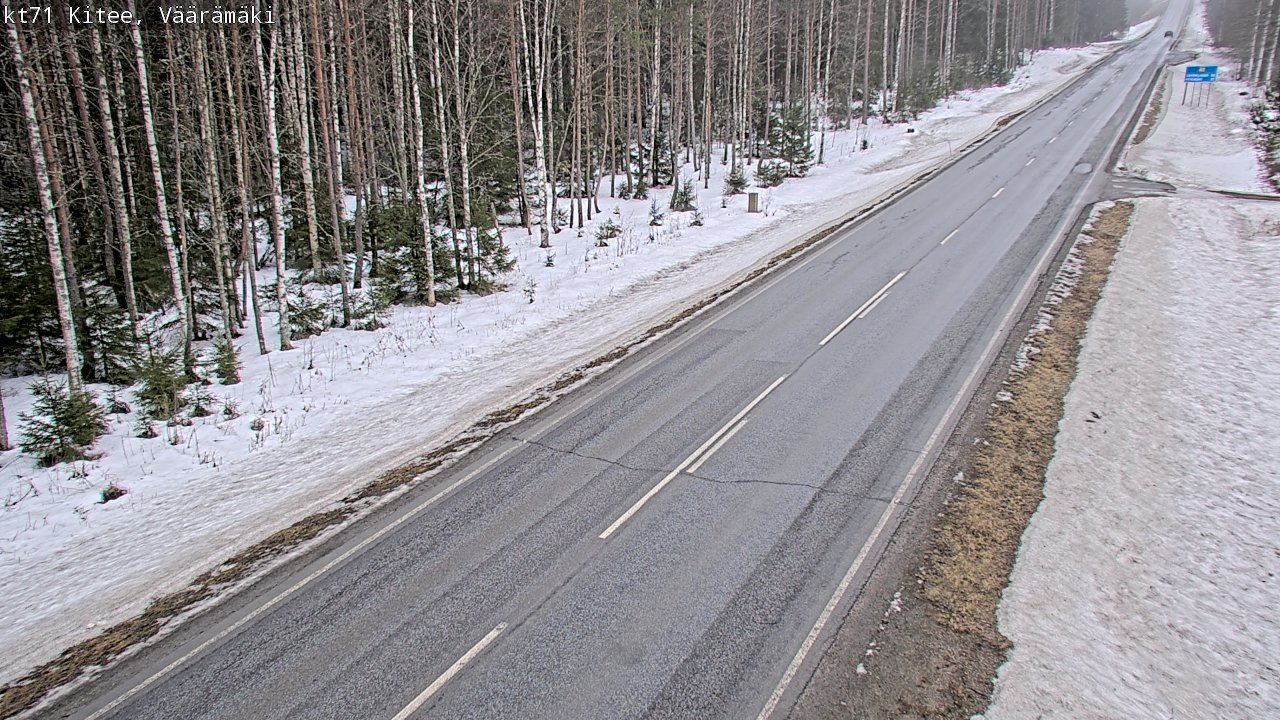 Weather Camera Image Road 71 Väärämäki, Kitee, Pohjois-Karjala