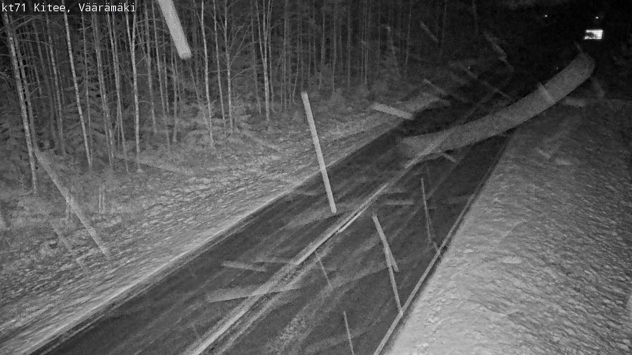 Weather Camera Image Väg 71 Väärämäki, Kitee, Pohjois-Karjala