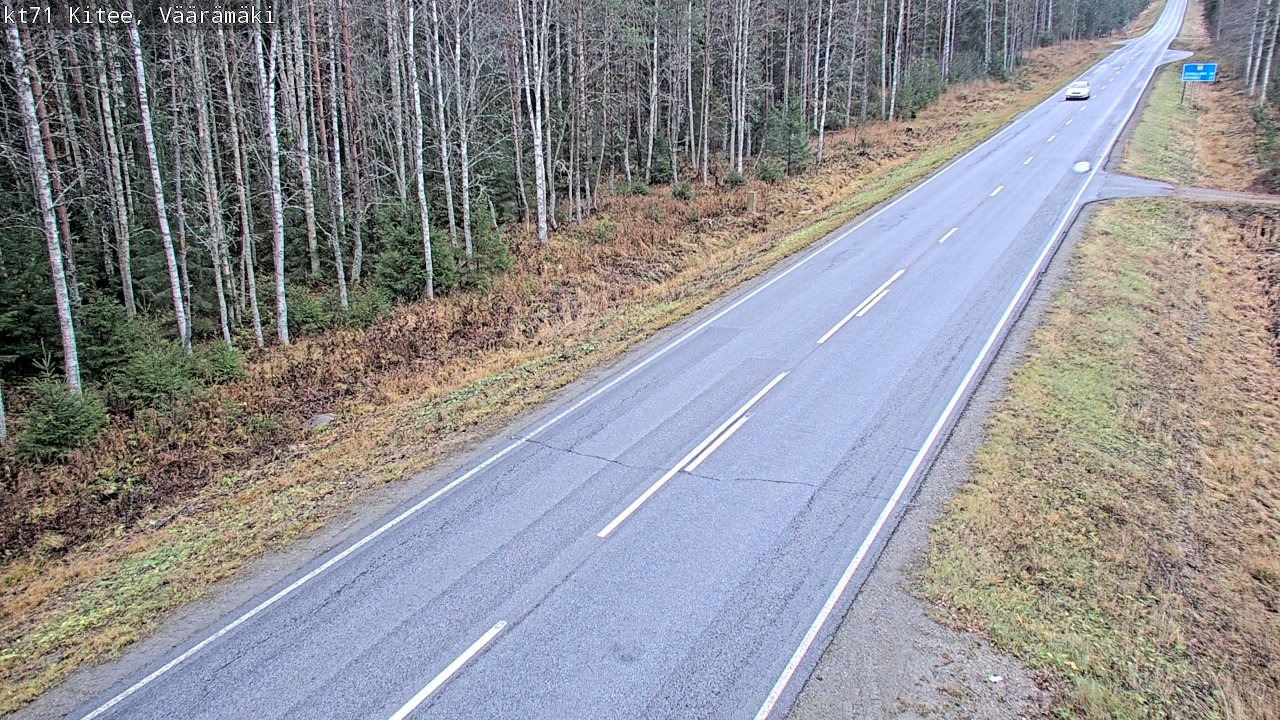 Kelikamerat Kuva Tie 71 Kitee, Väärämäki, Kitee, Pohjois-Karjala