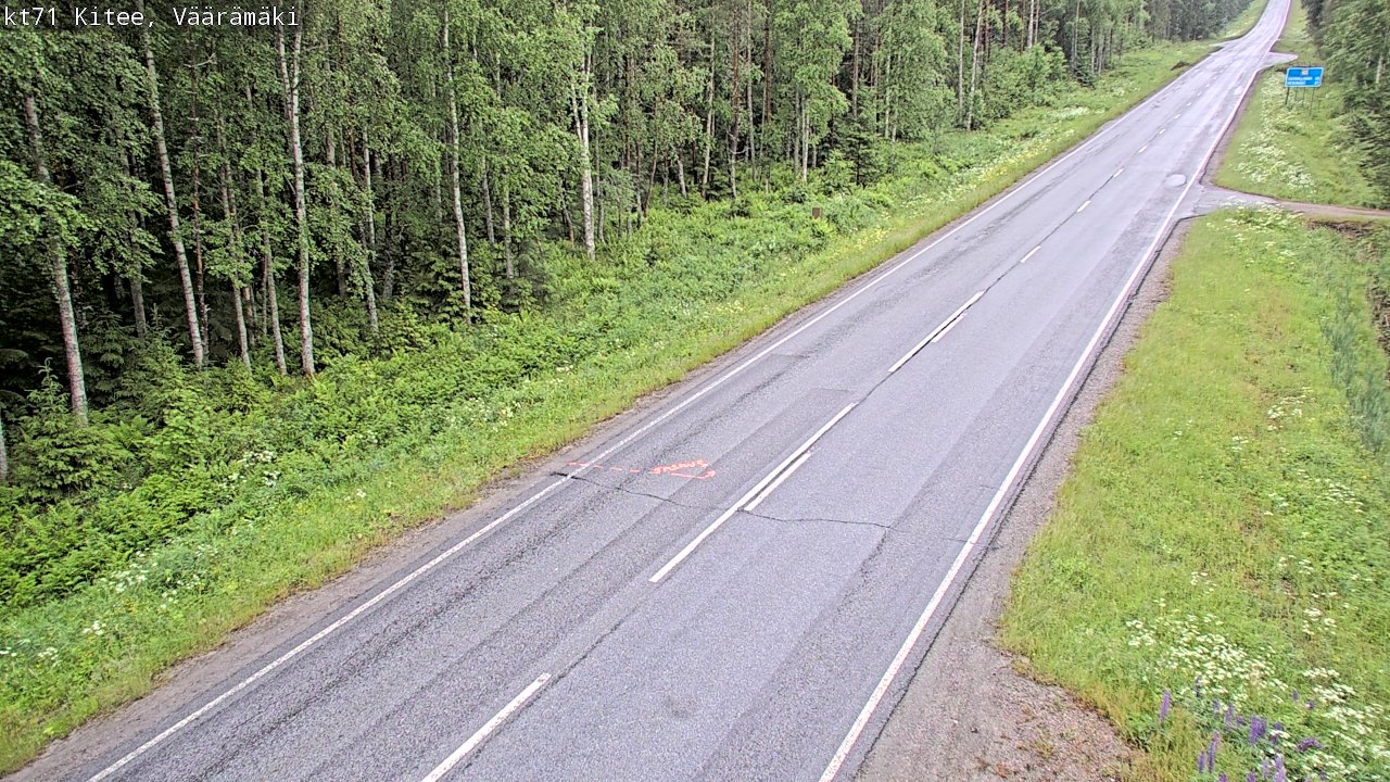 Kelikamerat Kuva Tie 71 Kitee, Väärämäki, Kitee, Pohjois-Karjala