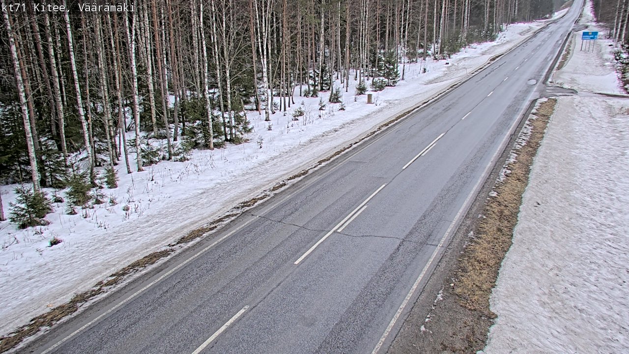 Kelikamerat Kuva Tie 71 Kitee, Väärämäki, Kitee, Pohjois-Karjala