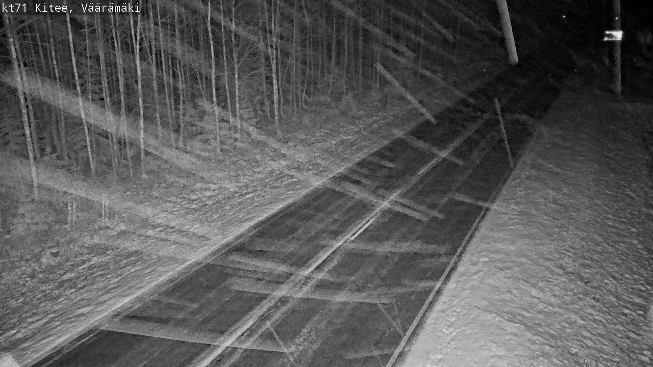 Weather Camera Image Väg 71 Väärämäki, Kitee, Pohjois-Karjala