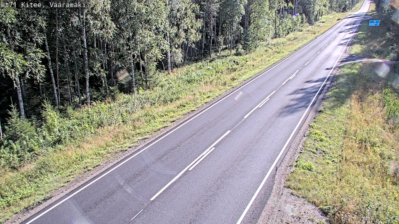 Kelikamerat Kuva Tie 71 Kitee, Väärämäki, Kitee, Pohjois-Karjala