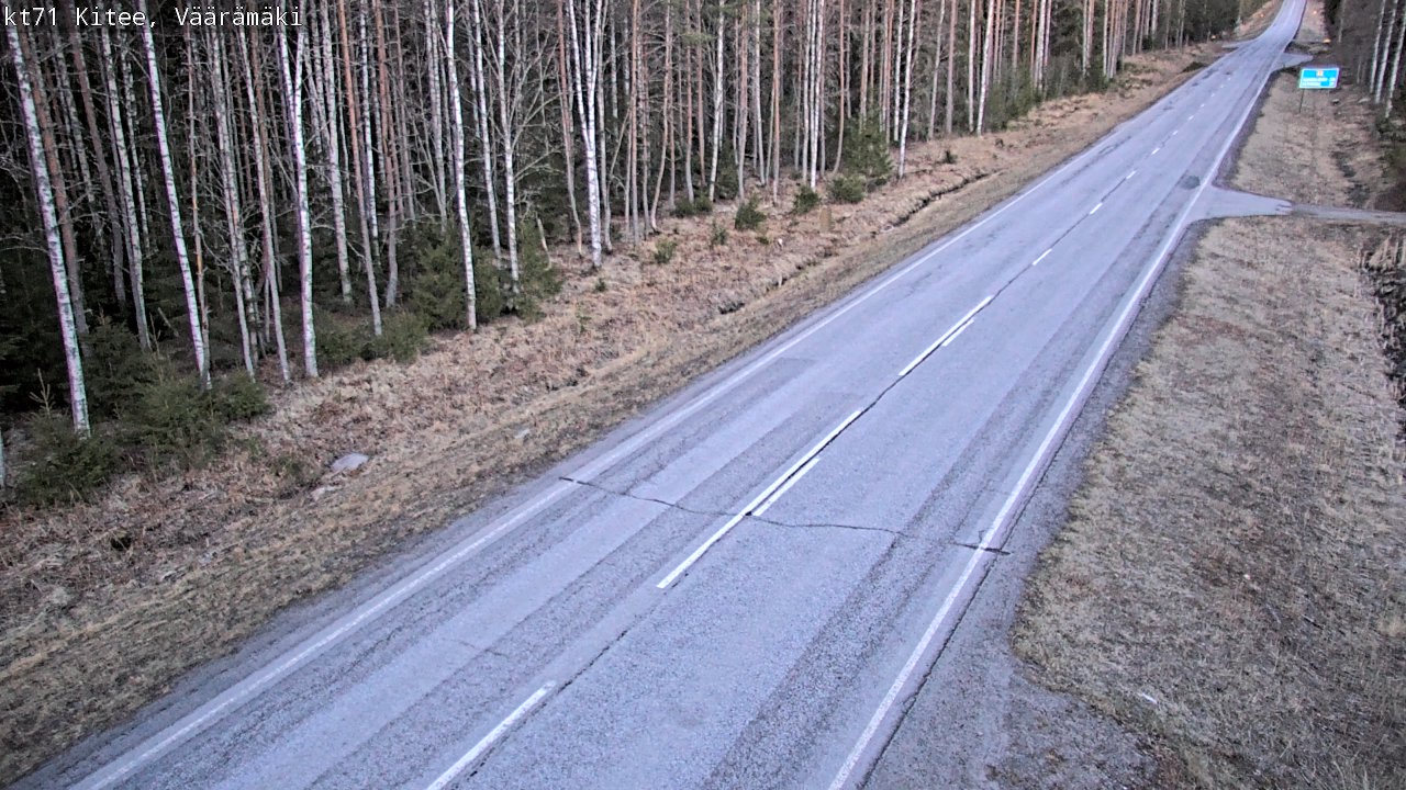 Weather Camera Image Väg 71 Väärämäki, Kitee, Pohjois-Karjala