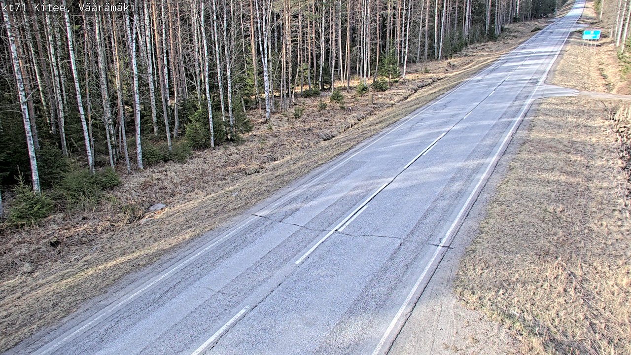 Weather Camera Image Väg 71 Väärämäki, Kitee, Pohjois-Karjala