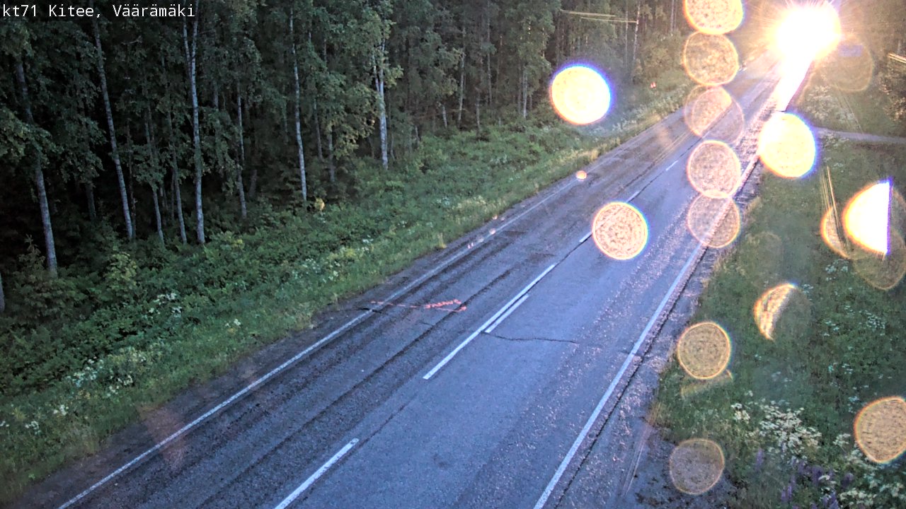 Kelikamerat Kuva Tie 71 Kitee, Väärämäki, Kitee, Pohjois-Karjala