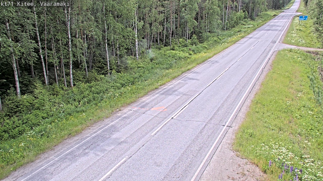 Kelikamerat Kuva Tie 71 Kitee, Väärämäki, Kitee, Pohjois-Karjala