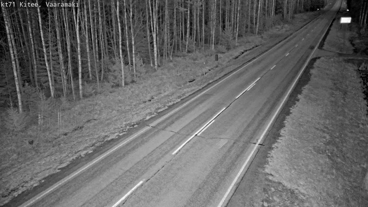 Weather Camera Image Väg 71 Väärämäki, Kitee, Pohjois-Karjala