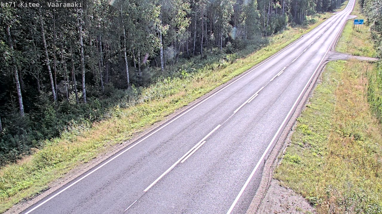 Kelikamerat Kuva Tie 71 Kitee, Väärämäki, Kitee, Pohjois-Karjala
