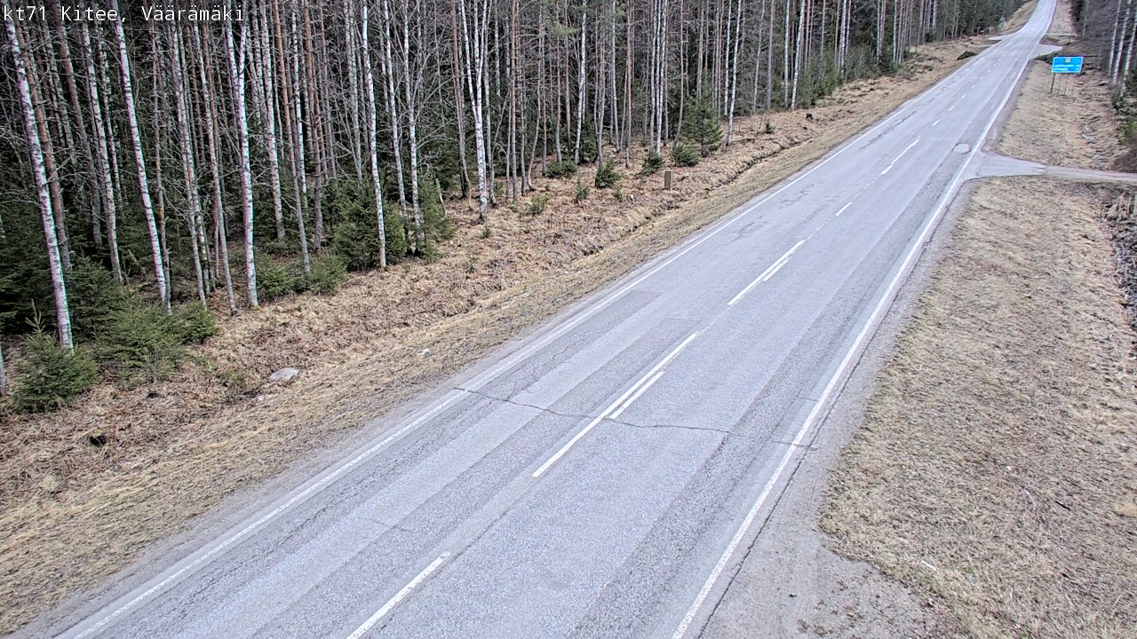 Kelikamerat Kuva Tie 71 Kitee, Väärämäki, Kitee, Pohjois-Karjala
