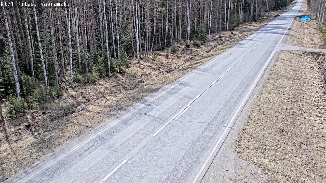 Kelikamerat Kuva Tie 71 Kitee, Väärämäki, Kitee, Pohjois-Karjala