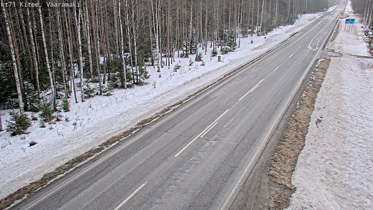 Weather Camera Image Road 71 Väärämäki, Kitee, Pohjois-Karjala