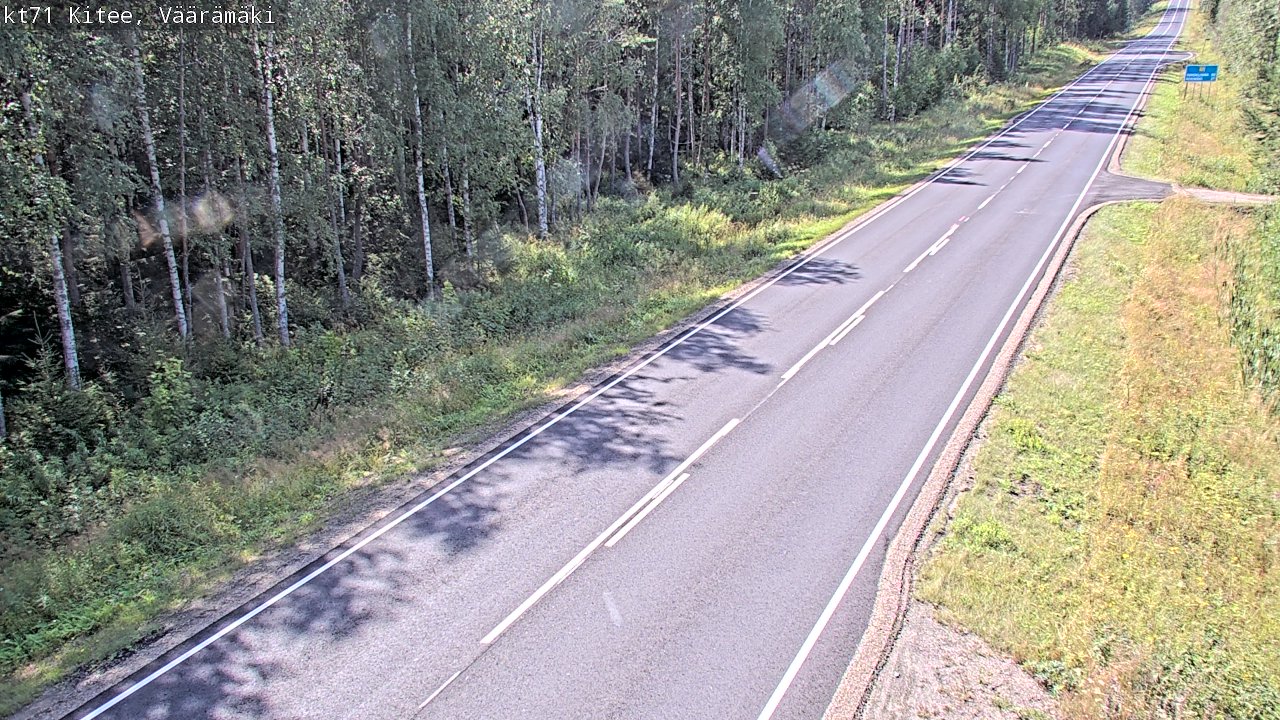 Kelikamerat Kuva Tie 71 Kitee, Väärämäki, Kitee, Pohjois-Karjala