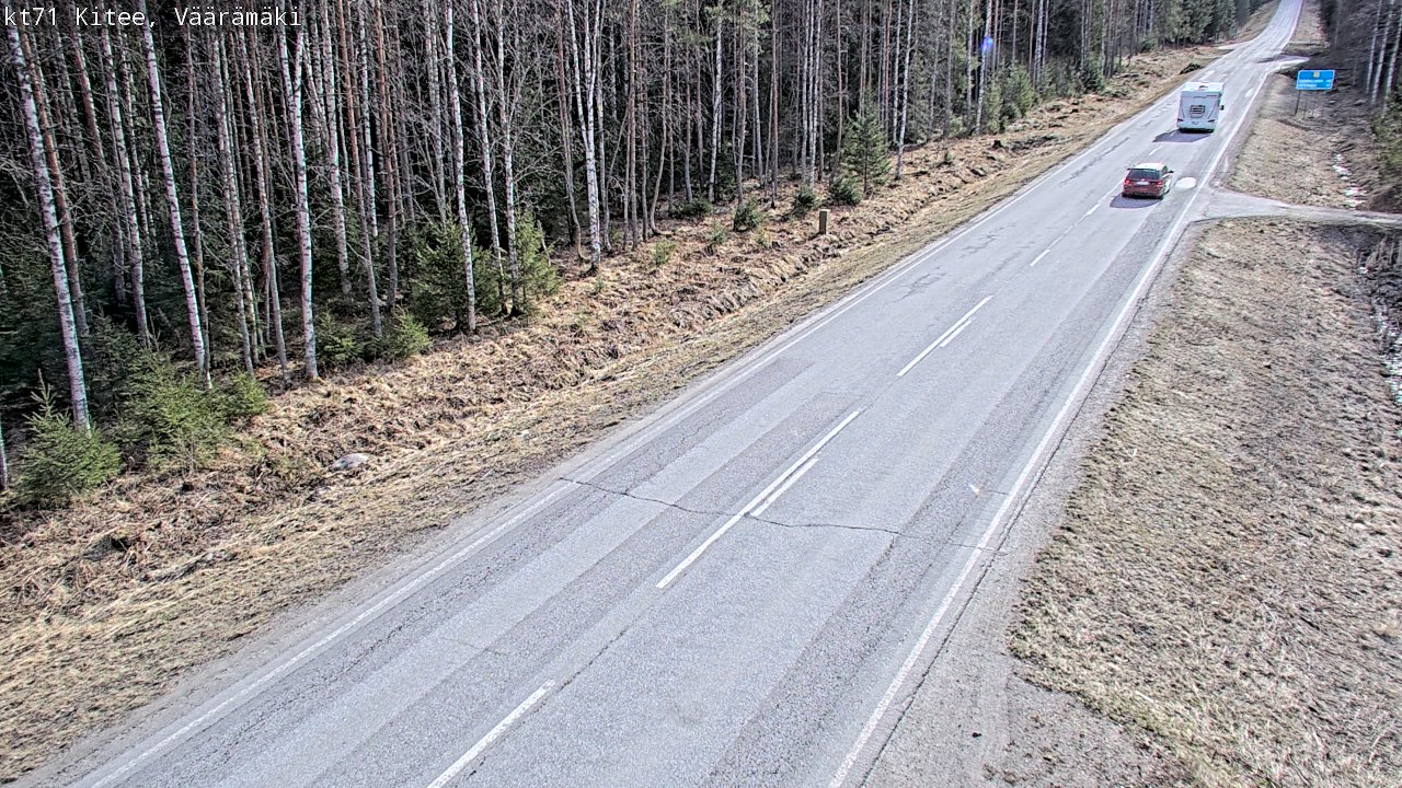 Kelikamerat Kuva Tie 71 Kitee, Väärämäki, Kitee, Pohjois-Karjala