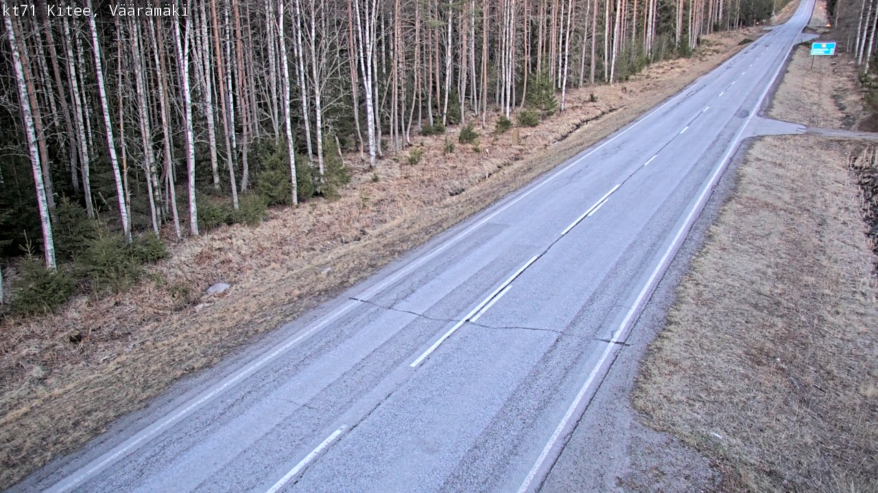 Weather Camera Image Väg 71 Väärämäki, Kitee, Pohjois-Karjala