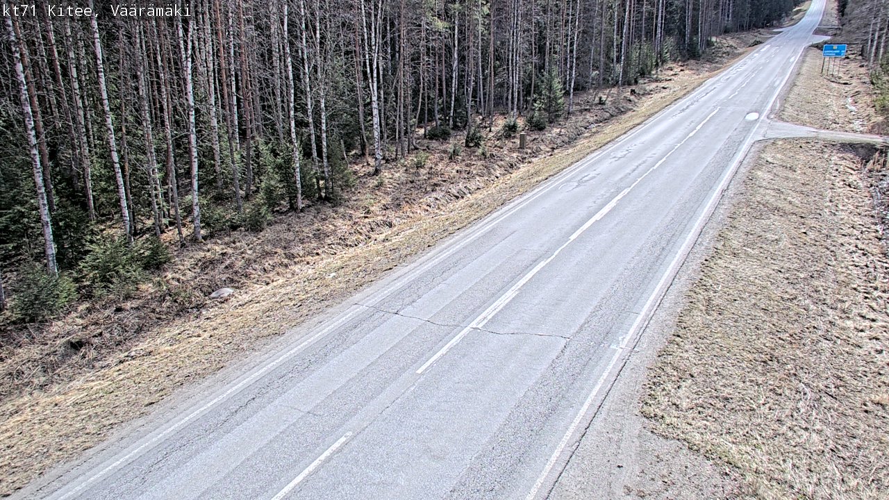 Kelikamerat Kuva Tie 71 Kitee, Väärämäki, Kitee, Pohjois-Karjala