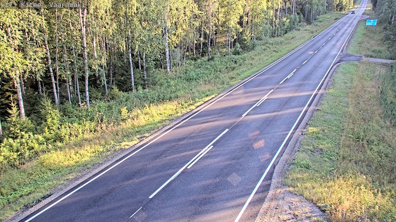 Kelikamerat Kuva Tie 71 Kitee, Väärämäki, Kitee, Pohjois-Karjala
