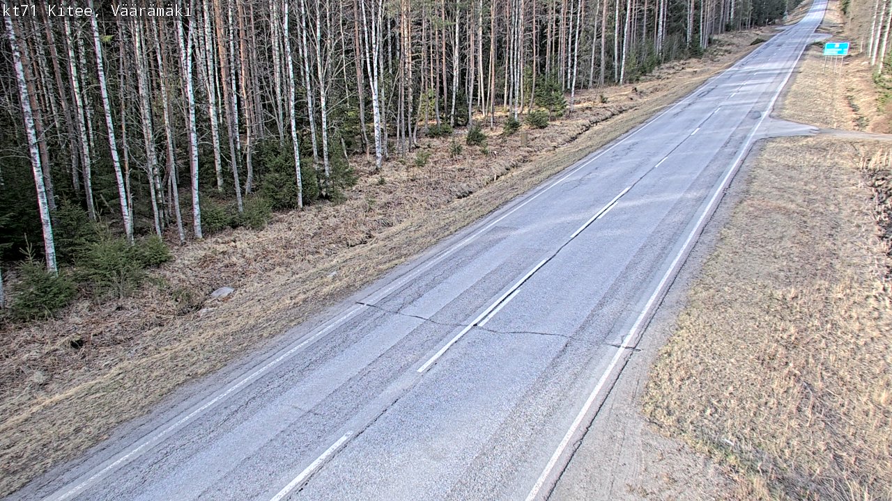 Weather Camera Image Väg 71 Väärämäki, Kitee, Pohjois-Karjala