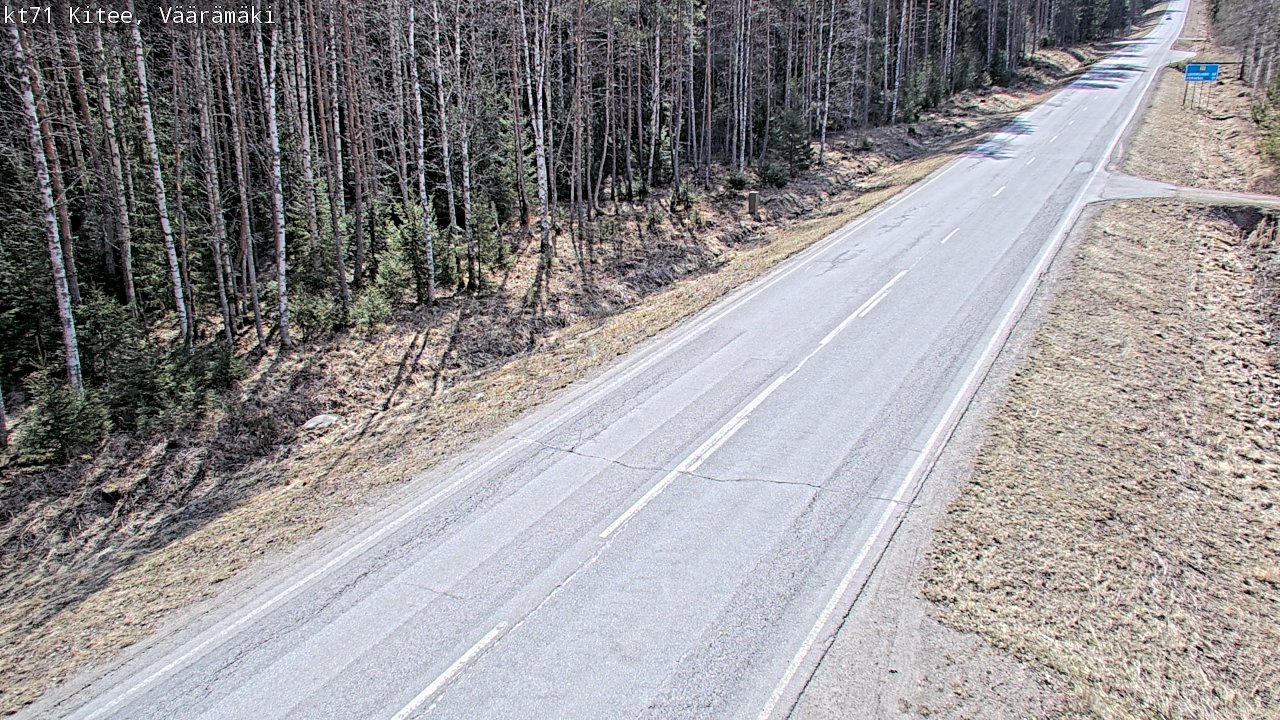 Kelikamerat Kuva Tie 71 Kitee, Väärämäki, Kitee, Pohjois-Karjala