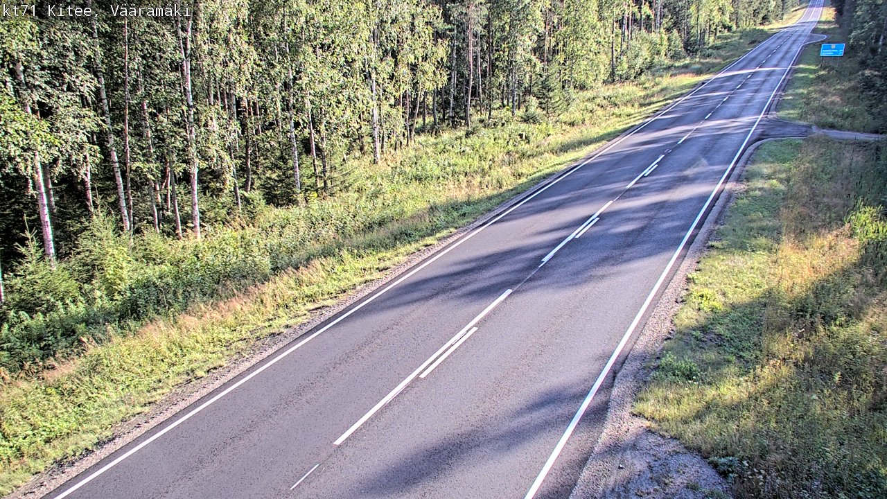 Kelikamerat Kuva Tie 71 Kitee, Väärämäki, Kitee, Pohjois-Karjala