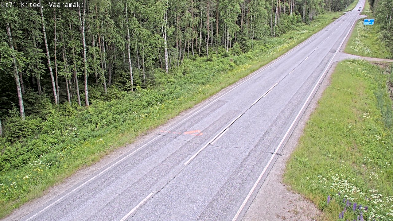 Kelikamerat Kuva Tie 71 Kitee, Väärämäki, Kitee, Pohjois-Karjala