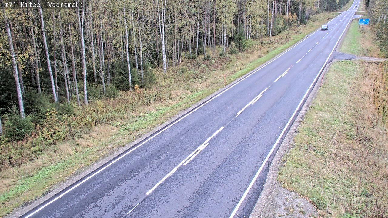 Kelikamerat Kuva Tie 71 Kitee, Väärämäki, Kitee, Pohjois-Karjala
