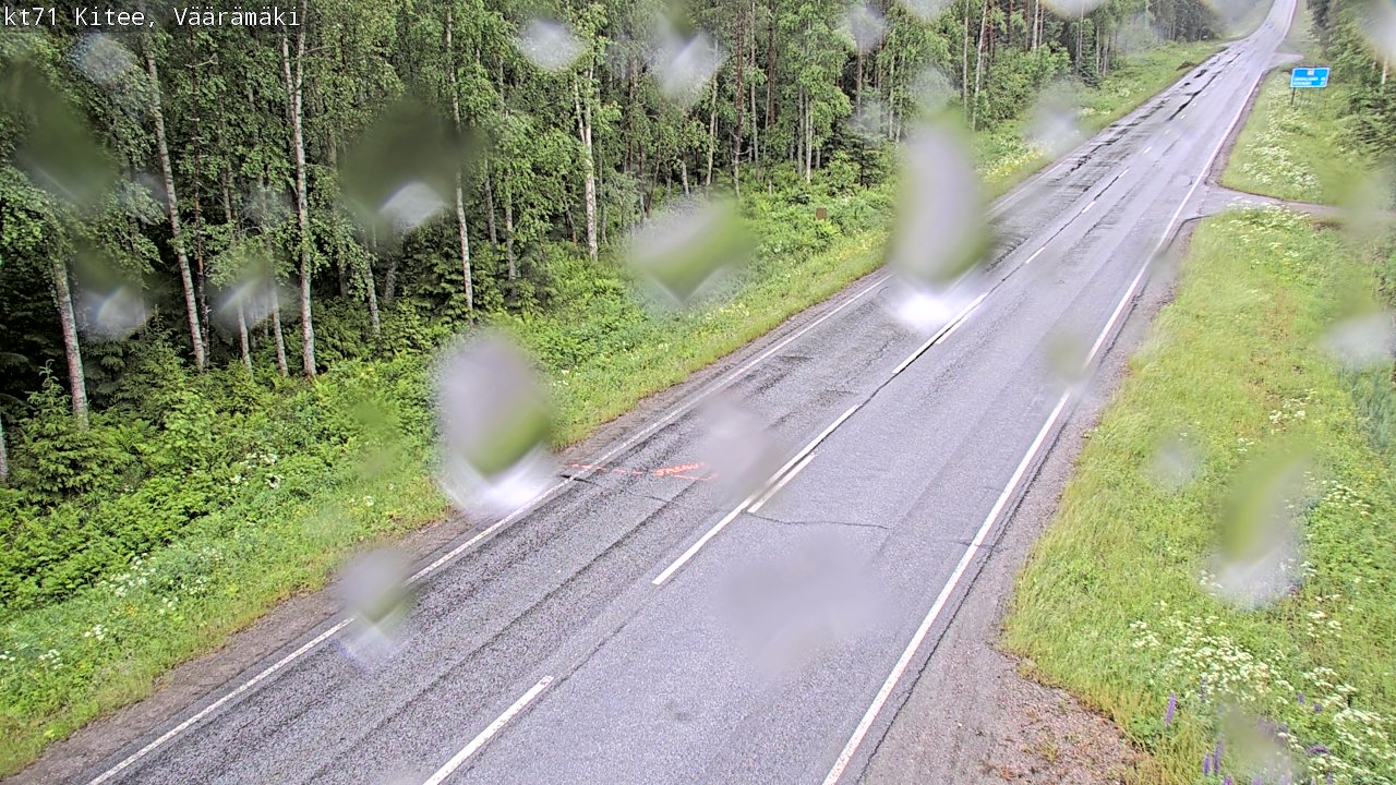 Weather Camera Image Road 71 Väärämäki, Kitee, Pohjois-Karjala
