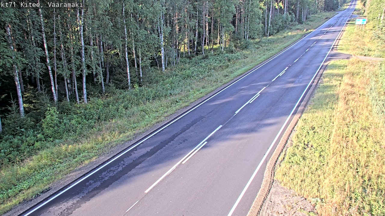 Kelikamerat Kuva Tie 71 Kitee, Väärämäki, Kitee, Pohjois-Karjala
