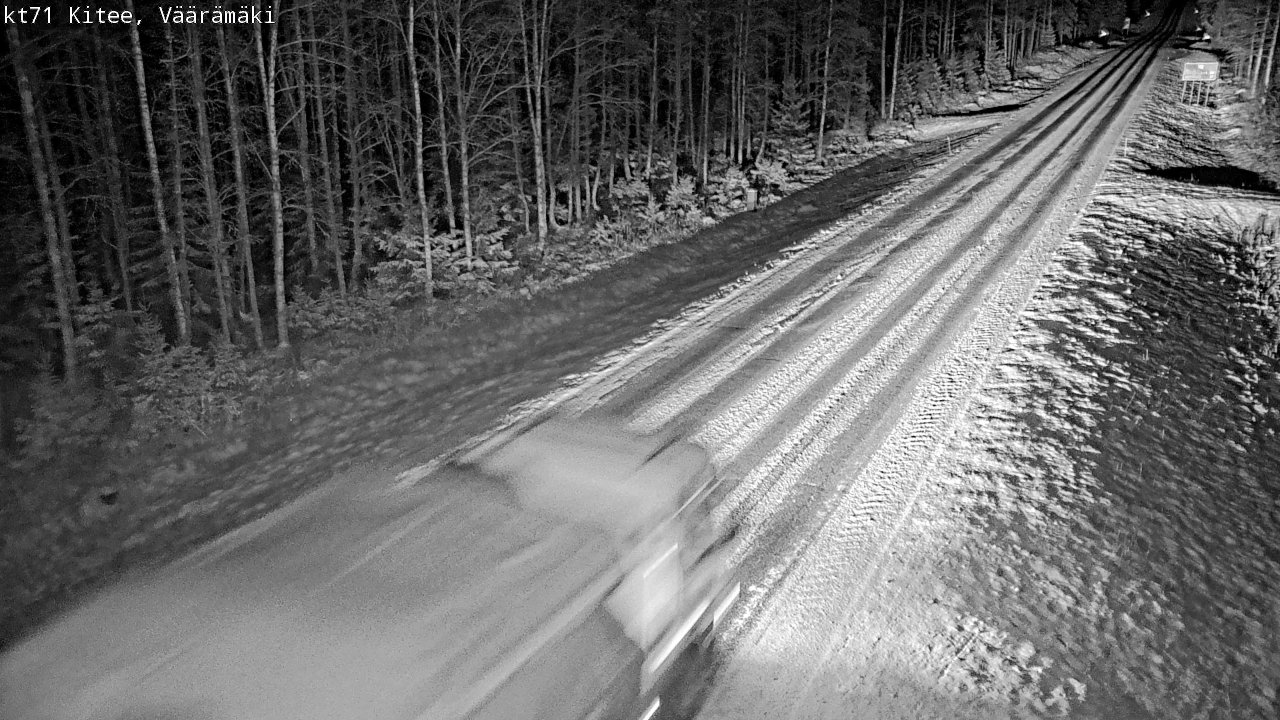 Weather Camera Image Väg 71 Väärämäki, Kitee, Pohjois-Karjala