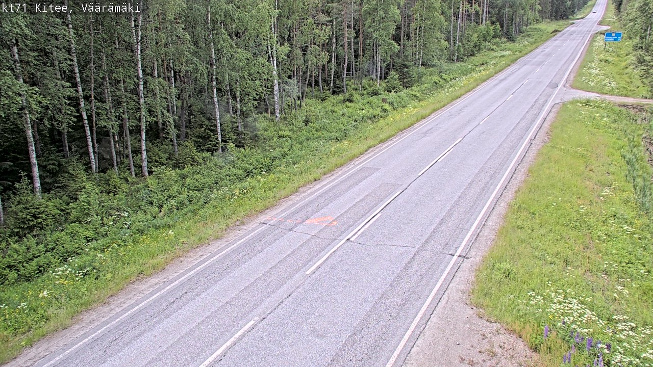 Kelikamerat Kuva Tie 71 Kitee, Väärämäki, Kitee, Pohjois-Karjala