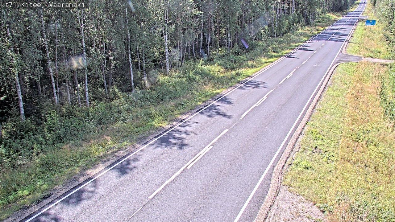Kelikamerat Kuva Tie 71 Kitee, Väärämäki, Kitee, Pohjois-Karjala