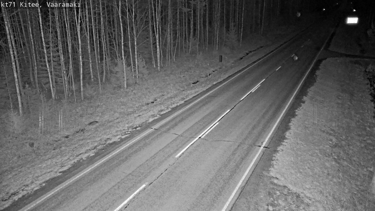 Weather Camera Image Väg 71 Väärämäki, Kitee, Pohjois-Karjala
