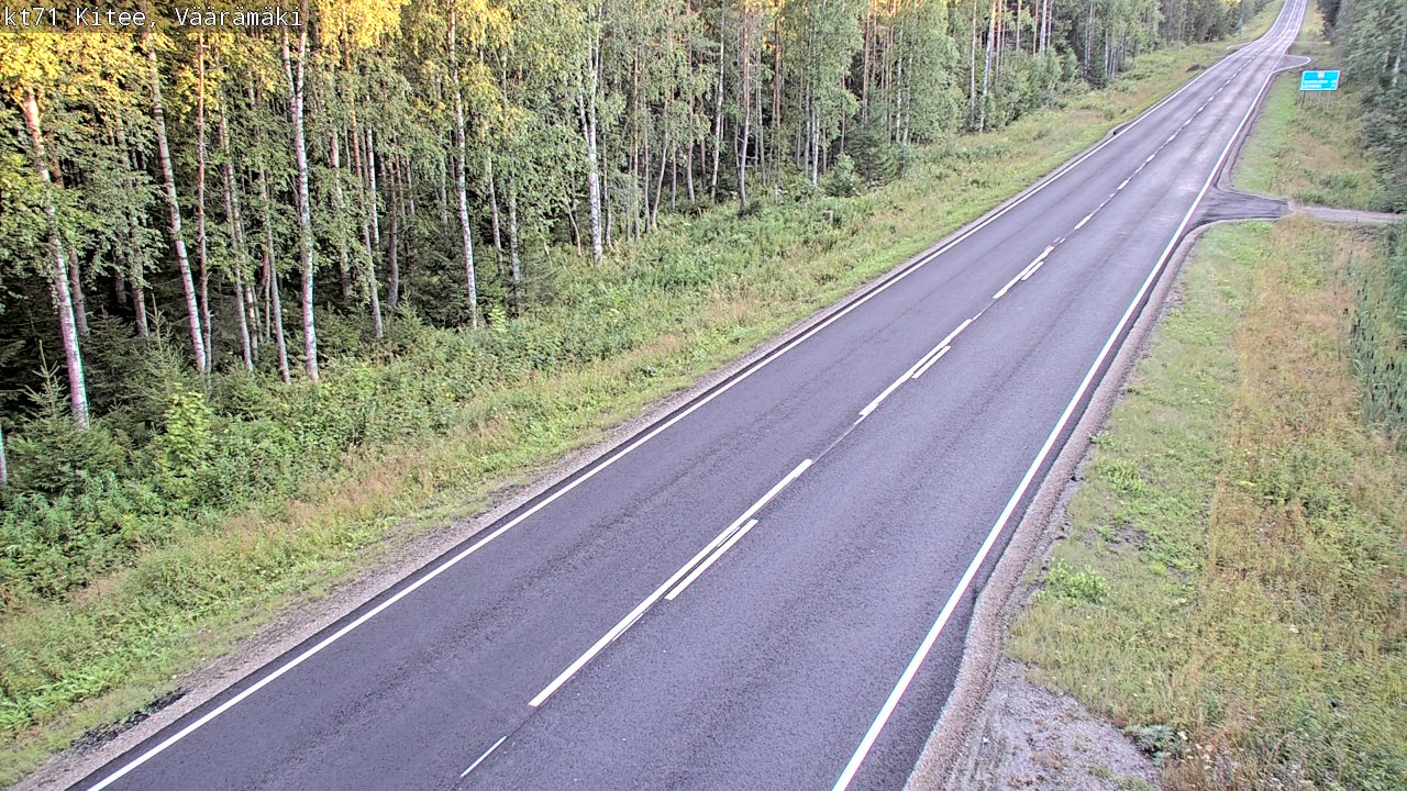 Kelikamerat Kuva Tie 71 Kitee, Väärämäki, Kitee, Pohjois-Karjala